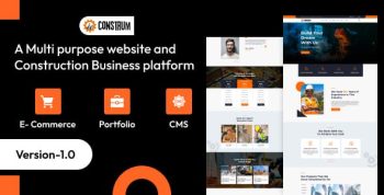 Construm - A multi purpose website and construction business platform