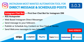 DM Pilot — Instagram Chat Bot, Web Direct Messenger & Scheduled Posts