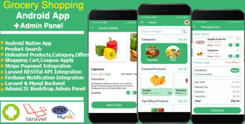 Grocery Android App with Admin Panel