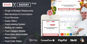 FoodBakery | Delivery Restaurant Directory WordPress Theme