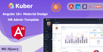 Kuber - Angular 16+ HR, Projects & Employee Management Material Design Admin Template