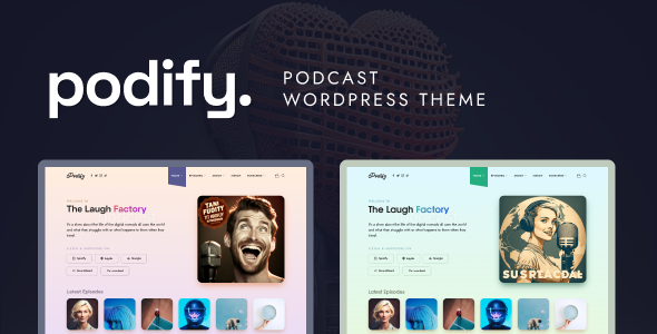 Podify - Podcast WordPress Theme