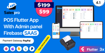 SalesPro Saas - Flutter POS Inventory  Full App+Admin panel With Firebase