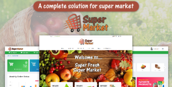 Super Market - E-Commerce Solution for Food Market or Grocery Shop