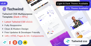 Techwind - Tailwind CSS Multipurpose Landing Page Template
