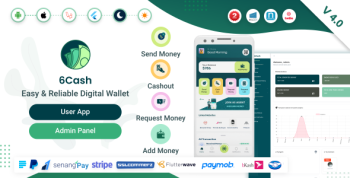 6Cash - Digital Wallet Mobile App with Laravel Admin Panel