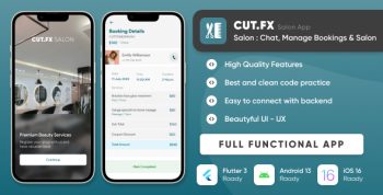 CutFX : Salon App -  Appointments Managements, Services management, Manage salon