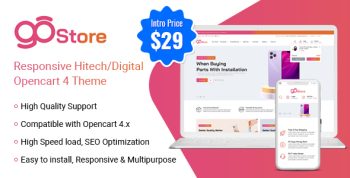 GoStore - Responsive Hitech/Digital Store Opencart 4 Theme