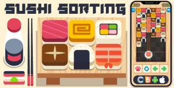Sushi Sorting - HTML5 Game, Construct 3