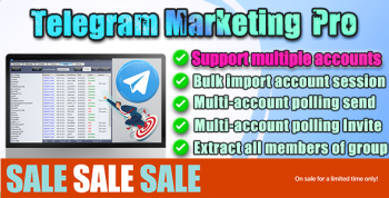 Telegram Marketing Scraper and Invite Bulk Sender 8.1.1