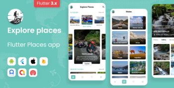 Explore Places - Flutter Places App with Firebase Backend | Place App |