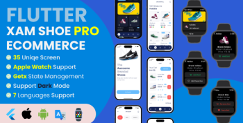 Flutter XamShoe Pro eCommerce + Flutter | Apple Watch