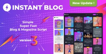 Instant Blog - Fast & Simple Blog Php Script
