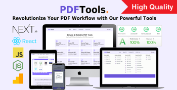 PDF Tools [All In one] - High Quality PDF Tools - Next.js React Web Application