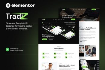 Tradiz – Trading Broker & Investment Elementor Template Kit