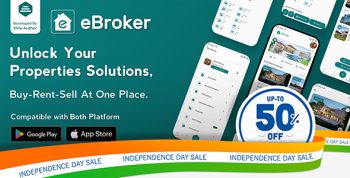eBroker - Real Estate Property Buy-Rent-Sell Flutter app with Laravel Admin Panel