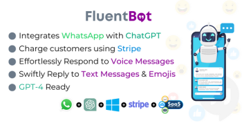 FluentBot - ChatGPT AI WhatsApp Integration + Voice Messages Support + SaaS