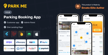 ParkME - Flutter Complete Car Parking App | Parking Spot Booking App