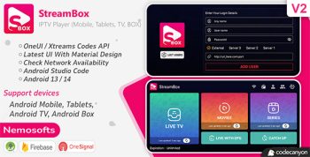 StreamBox - IPTV Player (Android Mobile, Tablets, TV, BOX)