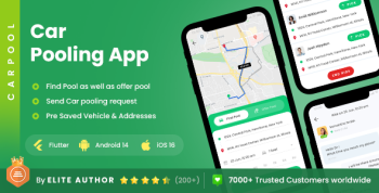 2 App Template| Carpooling App| Bike Pooling App| Ride Sharing App|Car sharing App| Gopool