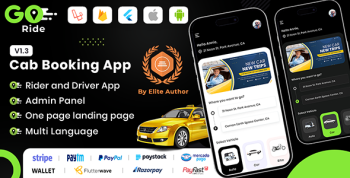 GORIDE | InDriver Clone | Flutter Complete Taxi Booking Solution with Bidding Option