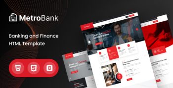 Metrobank - Banking and Finance HTML Template
