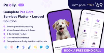 Pawlly - All-in-one Pet Care Solution in Flutter + Laravel