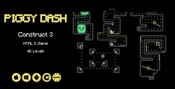 Piggy Dash - HTML5 Game (Construct 3)