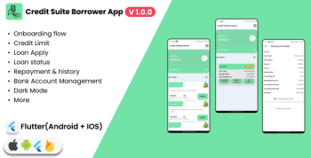 Borrower App for Credit Suite (Flutter Android + IOS)