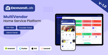 DemandLab - Multivendor Home Service Platform | Flutter App + Admin Panel + Provider Panel