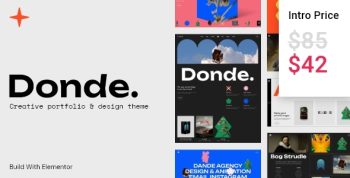 Donde - Elementor Portfolio Theme