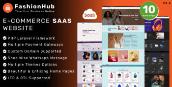 FashionHub SaaS - eCommerce Website Builder For Seamless Online Business