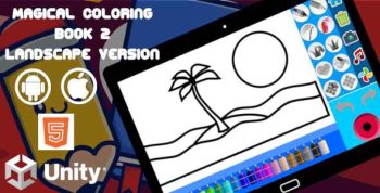 Magical Coloring Book 2 - Landscape Version | Unity Project For Android and iOS And WebGL