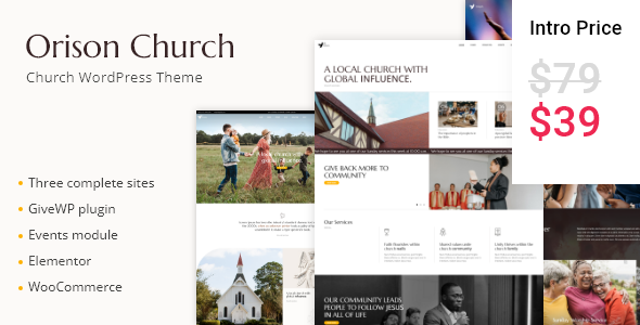 Orison - Church and Charity Theme Orison - Church and Charity Theme