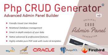 PHP CRUD Generator - Advanced Database Admin Panel Builder