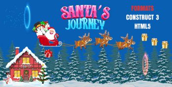 Santa's Journey Game (Construct 3 | C3P | HTML5) Christmas Game