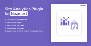 Site Analytics Plugin - Nazmart Multi-Tenancy eCommerce Platform (SAAS)