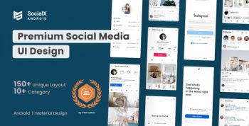 SocialX - Premium Social Media UI Design 1.0