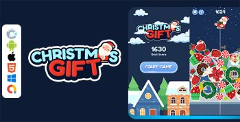 Christmas Gift 2048 - HTML5 Game (Construct 3)