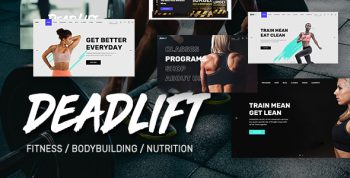 Deadlift - Fitnesss and Bodybuilding WordPress Theme