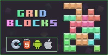 Grid Blocks - Construct 3 - .c3p - HTML5 - Full Game