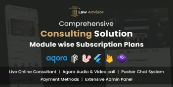LawAdvisor - Seamless Tele-Advisory Platform & Virtual Legal Services with Flutter Apps, Web & Admin