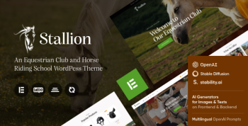 Stallion - An Equestrian Club and Horse Riding School WordPess Theme