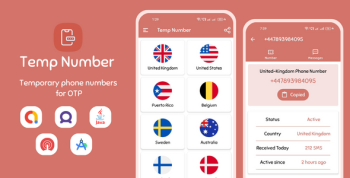 Temp Number - Temporary Phone Numbers App with AdMob Ads