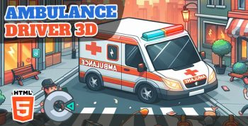 Ambulance Driver 3D – HTML5 Game – C3P