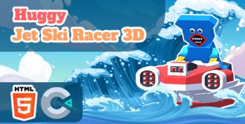 Huggy Jet Ski Racer 3D - HTML5 Game - C3P