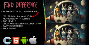 Find Difference - Game HTML5 - Construct 3