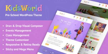 KidsWorld - Kindergarten and Child Care WordPress Theme