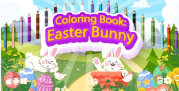 Coloring Book: Easter Bunny | HTML5 Construct Game