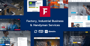 Fortis - Factory Industrial Business & Handyman Services WordPress Theme